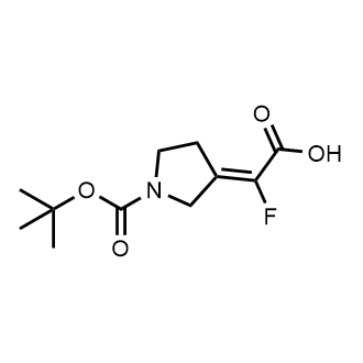 2-[(3Z)-1-[(tert-Butoxy)carbonyl]pyrrolidin-3-ylidene]-2-fluoroacetic acid|CS-0726092