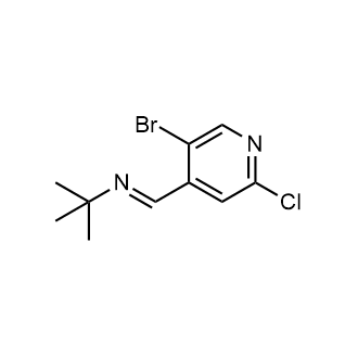 N-[(5-Bromo-2-chloro-4-pyridinyl)methylene]-2-methyl-2-propanamine|CS-0726855