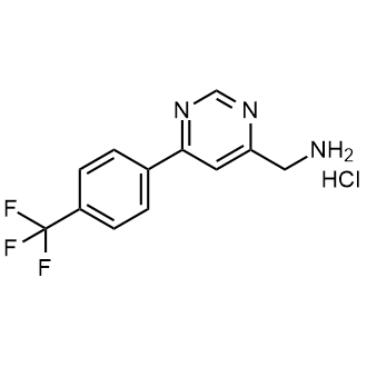 (6-(4-(Trifluoromethyl)phenyl)pyrimidin-4-yl)methanamine hydrochloride|CS-0726860