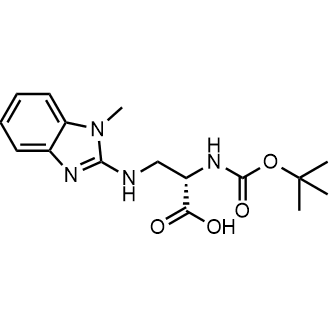 (S)-2-((tert-Butoxycarbonyl)amino)-3-((1-methyl-1H-benzo[d]imidazol-2-yl)amino)propanoic acid|CS-0726862