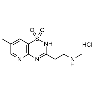 7-Methyl-3-(2-(methylamino)ethyl)-4H-pyrido[2,3-e][1,2,4]thiadiazine 1,1-dioxide hydrochloride|CS-0726949