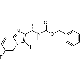 (S)-Benzyl (1-(6-fluoro-3-iodoimidazo[1,2-a]pyridin-2-yl)ethyl)carbamate|CS-0727036