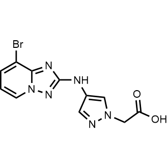 2-(4-((8-Bromo-[1,2,4]triazolo[1,5-a]pyridin-2-yl)amino)-1H-pyrazol-1-yl)acetic acid|CS-0727317