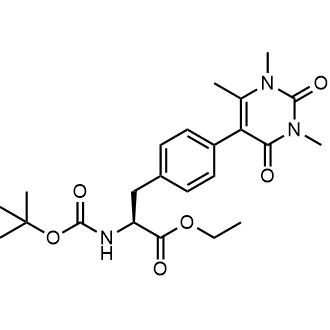 (S)-ethyl 2-((tert-butoxycarbonyl)amino)-3-(4-(1,3,6-trimethyl-2,4-dioxo-1,2,3,4-tetrahydropyrimidin-5-yl)phenyl)propanoate|CS-0727474
