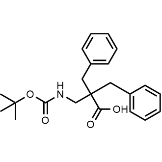 2,2-Dibenzyl-3-((tert-butoxycarbonyl)amino)propanoic acid|CS-0727644