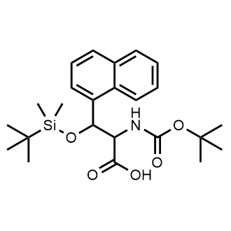 2-((tert-Butoxycarbonyl)amino)-3-((tert-butyldimethylsilyl)oxy)-3-(naphthalen-1-yl)propanoic acid|CS-0727911