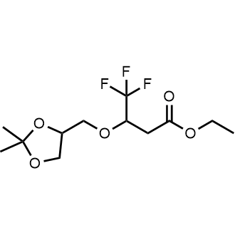 Ethyl 3-((2,2-dimethyl-1,3-dioxolan-4-yl)methoxy)-4,4,4-trifluorobutanoate|CS-0728364