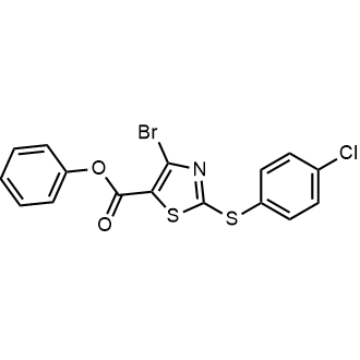 Phenyl 4-bromo-2-((4-chlorophenyl)thio)thiazole-5-carboxylate|CS-0728486
