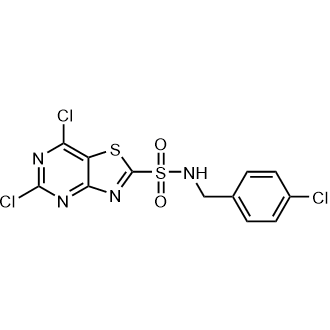 5,7-Dichloro-N-(4-chlorobenzyl)thiazolo[4,5-d]pyrimidine-2-sulfonamide|CS-0728507