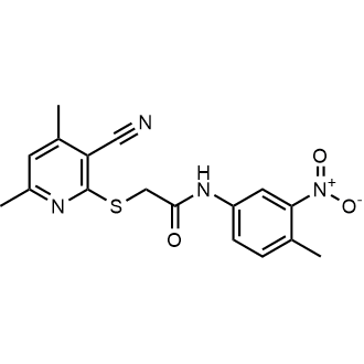 2-((3-Cyano-4,6-dimethylpyridin-2-yl)thio)-N-(4-methyl-3-nitrophenyl)acetamide|CS-0729472