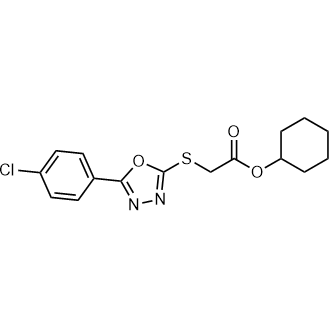 Cyclohexyl 2-((5-(4-chlorophenyl)-1,3,4-oxadiazol-2-yl)thio)acetate|CS-0729694