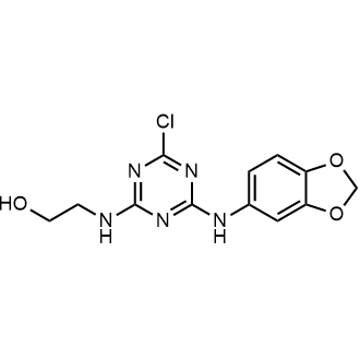 2-((4-(Benzo[d][1,3]dioxol-5-ylamino)-6-chloro-1,3,5-triazin-2-yl)amino)ethanol|CS-0729712