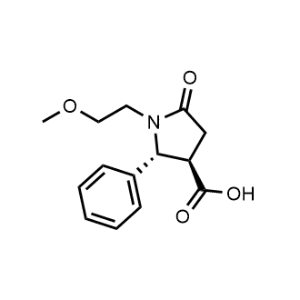 (2R,3R)-1-(2-Methoxyethyl)-5-oxo-2-phenylpyrrolidine-3-carboxylic acid|CS-0730181
