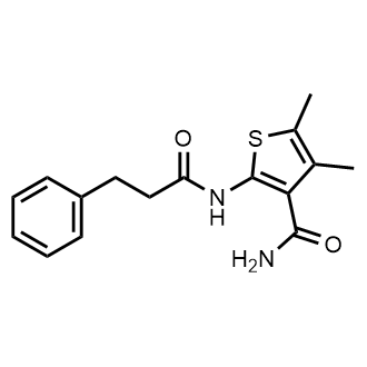 4,5-Dimethyl-2-(3-phenylpropanamido)thiophene-3-carboxamide|CS-0730270