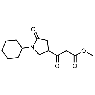 Methyl 3-(1-cyclohexyl-5-oxopyrrolidin-3-yl)-3-oxopropanoate|CS-0730404