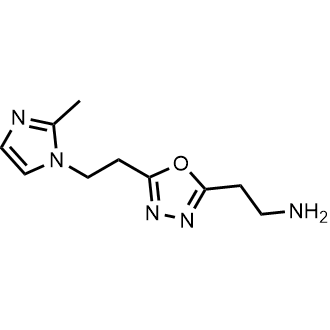 2-(5-(2-(2-Methyl-1H-imidazol-1-yl)ethyl)-1,3,4-oxadiazol-2-yl)ethanamine|CS-0730614