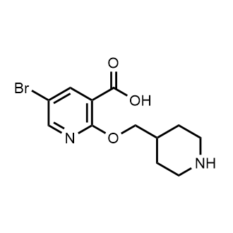 5-Bromo-2-(piperidin-4-ylmethoxy)nicotinic acid|CS-0730678