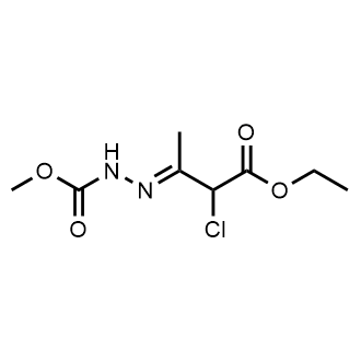 Methyl 2-(2-chloro-3-ethoxy-1-methyl-3-oxopropylidene)hydrazinecarboxylate|CS-0730732