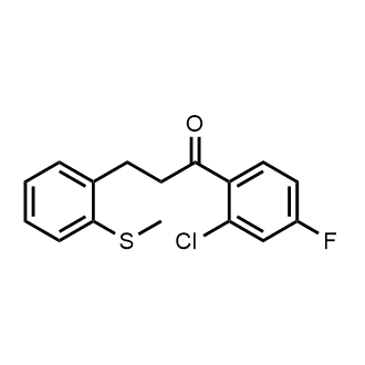 2'-Chloro-4'-fluoro-3-(2-thiomethylphenyl)propiophenone|CS-0731498