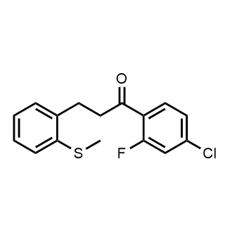 4'-Chloro-2'-fluoro-3-(2-thiomethylphenyl)propiophenone|CS-0731500