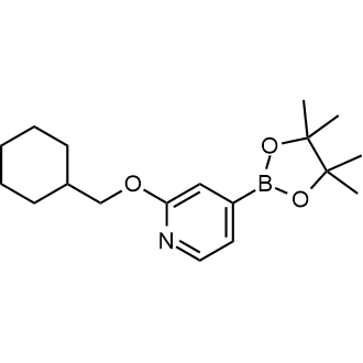 2-(Cyclohexylmethoxy)-4-(4,4,5,5-tetramethyl-1,3,2-dioxaborolan-2-yl)pyridine|CS-0732052