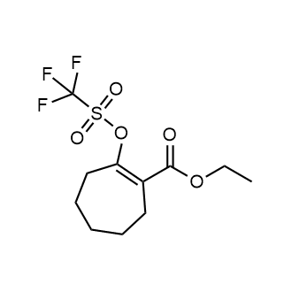 Ethyl 2-(((trifluoromethyl)sulfonyl)oxy)cyclohept-1-enecarboxylate|CS-0732339