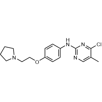 4-Chloro-5-methyl-N-(4-(2-(pyrrolidin-1-yl)ethoxy)phenyl)pyrimidin-2-amine|CS-0732376