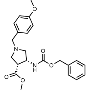 (3R,4R)-Methyl 4-(((benzyloxy)carbonyl)amino)-1-(4-methoxybenzyl)pyrrolidine-3-carboxylate|CS-0732505