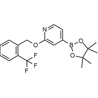 4-(4,4,5,5-Tetramethyl-1,3,2-dioxaborolan-2-yl)-2-((2-(trifluoromethyl)benzyl)oxy)pyridine|CS-0732605