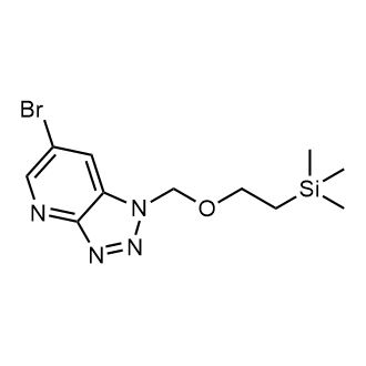 6-Bromo-1-((2-(trimethylsilyl)ethoxy)methyl)-1H-[1,2,3]triazolo[4,5-b]pyridine|CS-0733381