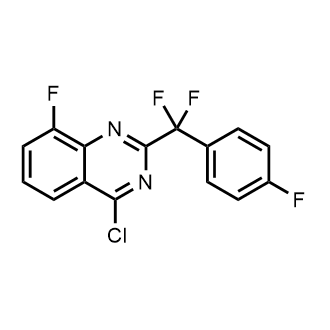 4-Chloro-2-(difluoro(4-fluorophenyl)methyl)-8-fluoroquinazoline|CS-0734230