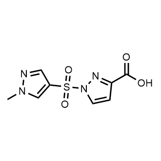 1-((1-Methyl-1H-pyrazol-4-yl)sulfonyl)-1H-pyrazole-3-carboxylic acid|CS-0734597