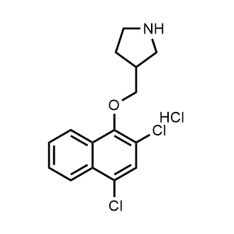 3-(((2,4-Dichloronaphthalen-1-yl)oxy)methyl)pyrrolidine hydrochloride|CS-0735164