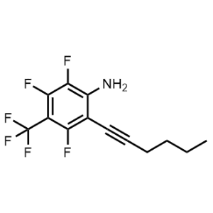2,3,5-Trifluoro-6-(hex-1-yn-1-yl)-4-(trifluoromethyl)aniline|CS-0735907