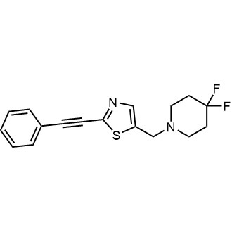 5-((4,4-Difluoropiperidin-1-yl)methyl)-2-(phenylethynyl)thiazole|CS-0735936