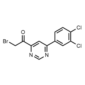 2-Bromo-1-(6-(3,4-dichlorophenyl)pyrimidin-4-yl)ethanone|CS-0735956