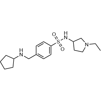 4-((Cyclopentylamino)methyl)-N-(1-ethylpyrrolidin-3-yl)benzenesulfonamide|CS-0735972