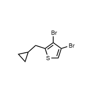 3,4-Dibromo-2-(cyclopropylmethyl)thiophene|CS-0736184