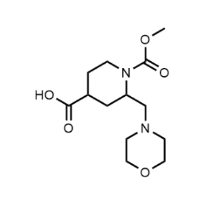 1-(Methoxycarbonyl)-2-(morpholinomethyl)piperidine-4-carboxylic acid|CS-0736280