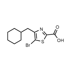 5-Bromo-4-(cyclohexylmethyl)thiazole-2-carboxylic acid|CS-0736592