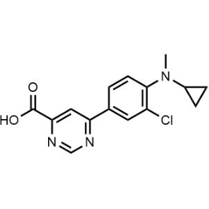 6-(3-Chloro-4-(cyclopropyl(methyl)amino)phenyl)pyrimidine-4-carboxylic acid|CS-0736647