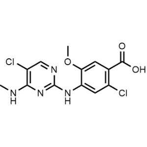 2-Chloro-4-((5-chloro-4-(methylamino)pyrimidin-2-yl)amino)-5-methoxybenzoic acid|CS-0736662