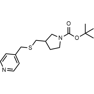 tert-Butyl 3-(((pyridin-4-ylmethyl)thio)methyl)pyrrolidine-1-carboxylate|CS-0736931
