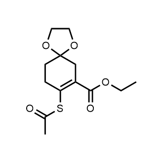 Ethyl 8-(acetylthio)-1,4-dioxaspiro[4.5]dec-7-ene-7-carboxylate|CS-0737271
