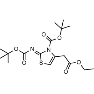 Ethyl 3-[(1,1-dimethylethoxy)carbonyl]-2-[[(1,1-dimethylethoxy)carbonyl]imino]-2,3-dihydro-4-thiazoleacetate|CS-0737276