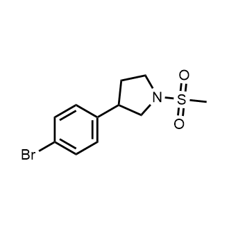 3-(4-Bromophenyl)-1-(methylsulfonyl)pyrrolidine|CS-0737351