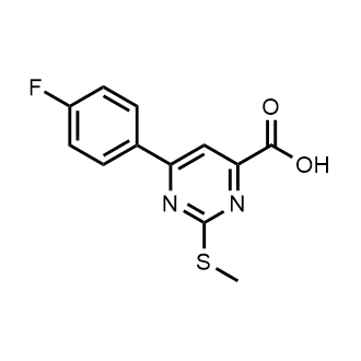 6-(4-Fluorophenyl)-2-(methylthio)pyrimidine-4-carboxylic acid|CS-0737496