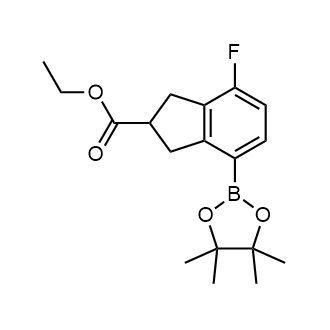 1H-Indene-2-carboxylic acid, 4-fluoro-2,3-dihydro-7-(4,4,5,5-tetramethyl-1,3,2-dioxaborolan-2-yl)-, ethyl ester|CS-0738431