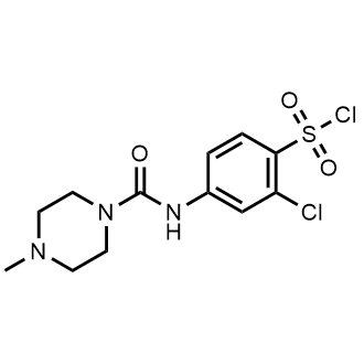 2-Chloro-4-[(4-methylpiperazine-1-carbonyl)amino]benzenesulfonyl chloride|CS-0739051