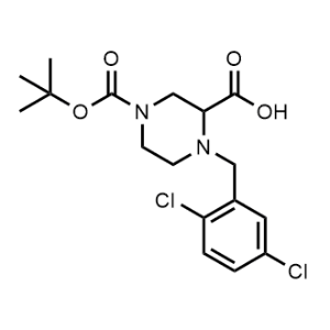 4-(2,5-Dichloro-Benzyl)-piperazine-1,3-dicarboxylic acid 1-tert-butyl ester|CS-0740862